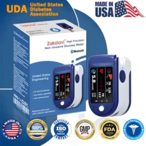 Zakdavi™ High Precision Non-invasive Glucose Meter Clinical certification & 99.9% Accuracy