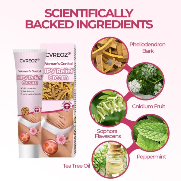 ♀️ CVREOZ® Woman's Genital HPV Relief Cream ⏰ LIMITED OFFER 60% OFF 🩷