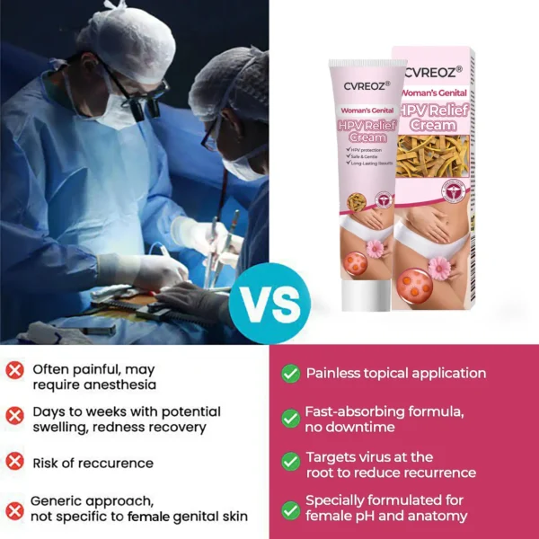 ♀️ CVREOZ® Woman's Genital HPV Relief Cream ⏰ LIMITED OFFER 60% OFF 🩷