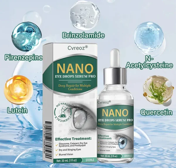 Cvreoz® Nano Eye Drops Serum Pro✅FDA Approved(Suitable for presbyopia, dry eye syndrome, glaucoma, and cataracts)