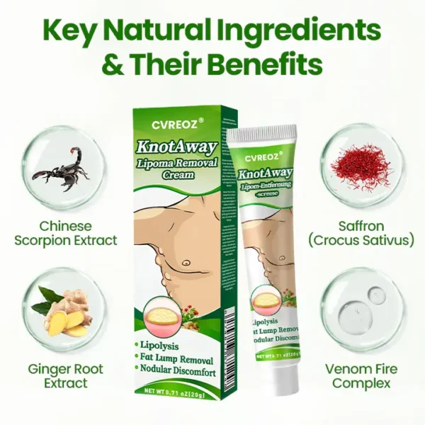 LIMITED TIME SALE OFF 70%🔥 Cvreoz® KnotAway Lipoma Removal Cream