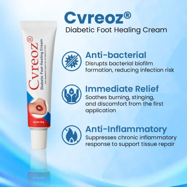 ⏰Last Day Promotion: 70% OFF 🔥Cvreoz® Diabetic Foot Healing Cream