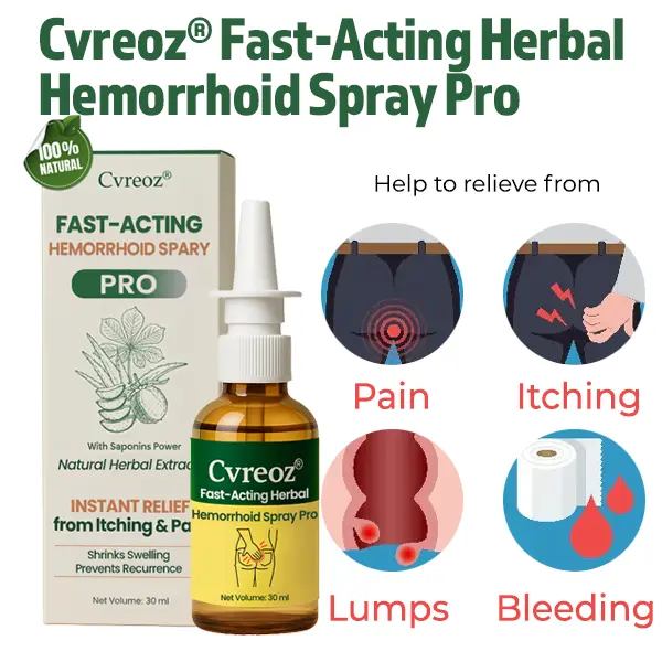 Cvreoz® Fast-Acting Herbal Hemorrhoid Spray Pro