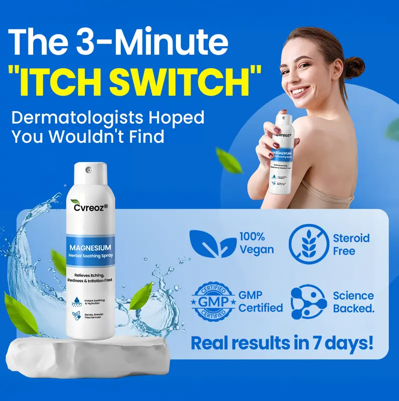 Cvreoz® Magnesium Herbal Psoriasis Spray ⚕️ FDA Certified