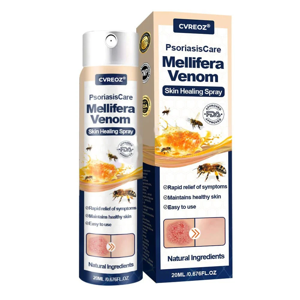 🎉HOT SALE: 60% OFF🔥 8M+ SOLD️🏆Cvreoz® PsoriasisCare Mellifera Venom Skin Healing Spray