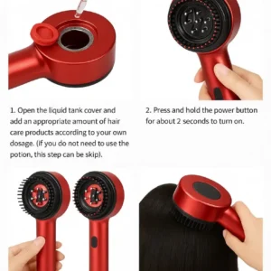 NATRAVOR™ – Scalp Massage & Red Light Therapy Comb