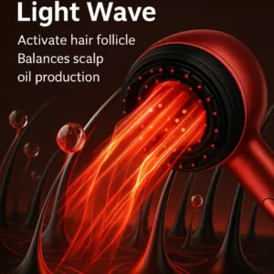 NATRAVOR™ – Scalp Massage & Red Light Therapy Comb