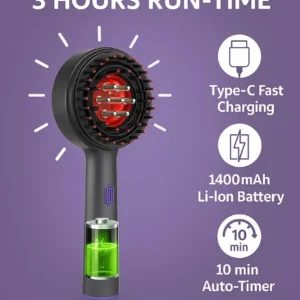 NATRAVOR™ – Scalp Massage & Red Light Therapy Comb