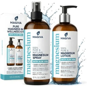 Natravor™ Magnesium Oil Spray (12 oz) + Body Massage Lotion Set 8oz