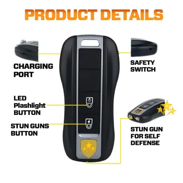 VOLTAX V57 Hi-Tech Stun Flashlight Car Key