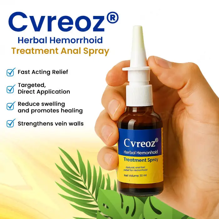 🏷️ EXCLUSIVE DEAL! 50% OFF - Cvreoz® Herbal Hemorrhoid Treatment Anal Spray