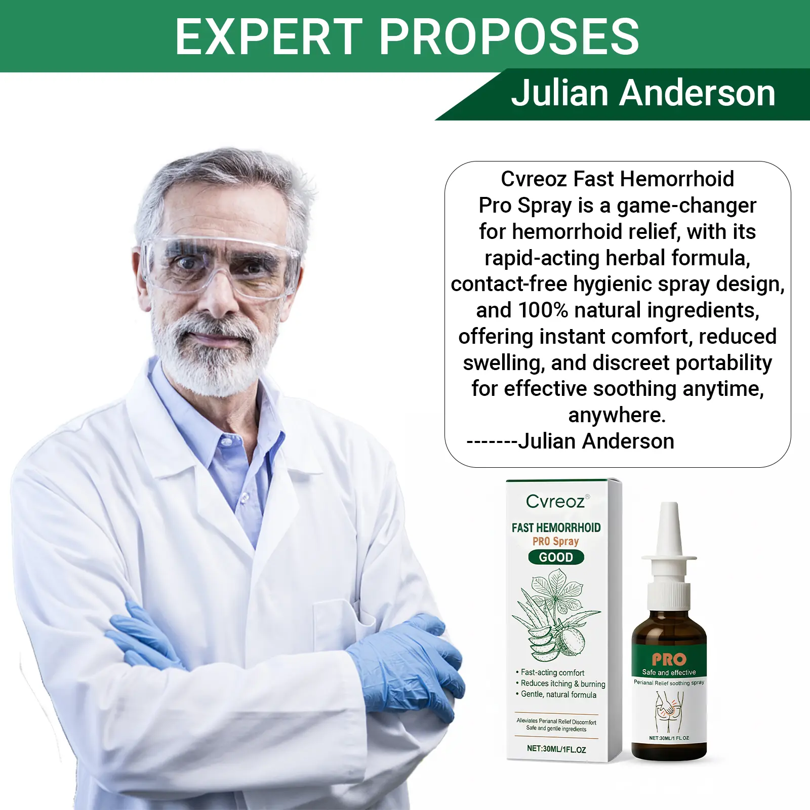 🔥𝙉𝙚𝙬 𝙔𝙚𝙖𝙧 𝙎𝙖𝙡𝙚 𝙀𝙫𝙚𝙣𝙩 | Cvreoz® Fast Hemorrhoid PRO Spray
