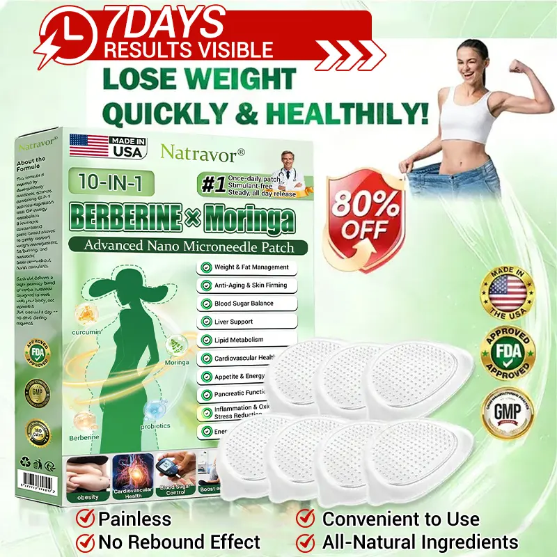 𝐎𝐟𝐟𝐢𝐜𝐢𝐚𝐥 𝐒𝐭𝐨𝐫𝐞 🇺🇸 | Natravor® 10-in-1 Berberine x Moringa Advanced Nano Microneedle Patch – Daily, Visible Results in 7 Days ✅ For Weight, Skin, Diabetes & Joint Health 🗽