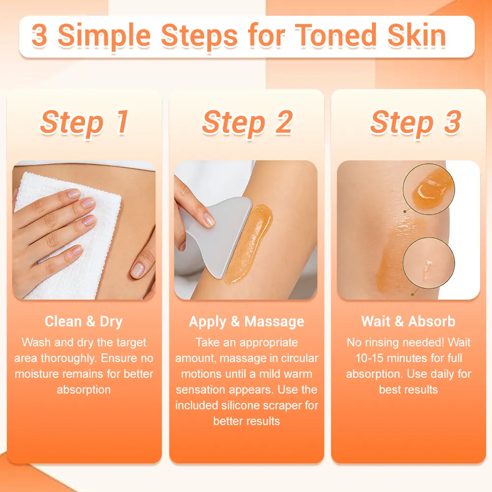 NATRAVOR® GlowSculpt Hot Cream | Weight & Fat Management, Anti-Cellulite, Edema Rescue, Stretch Mark Fading, Deep Hydration & Relaxing Aroma - 100% Natural Ingredients