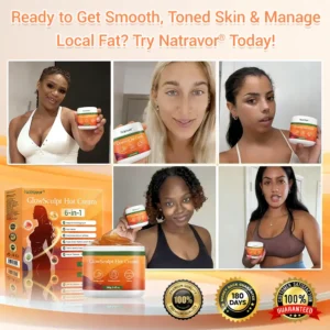 NATRAVOR® GlowSculpt Hot Cream | Weight & Fat Management, Anti-Cellulite, Edema Rescue, Stretch Mark Fading, Deep Hydration & Relaxing Aroma - 100% Natural Ingredients