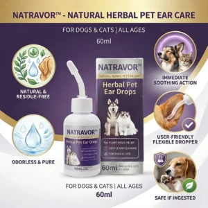 NATRAVOR® Herbal Pet Ear Drops🌿