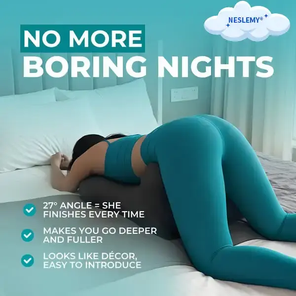 NESLEMY® Position+ Pillow — Gentle hold for deeper, intimate positioning