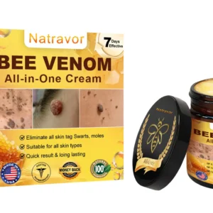 Natravor™ 𝐁𝐞𝐞 𝐕𝐞𝐧𝐨𝐦 𝐀𝐥𝐥-𝐢𝐧-𝐎𝐧𝐞 𝐂𝐫𝐞𝐚𝐦–🌸 Anti-aging,Hydrating, Skin Repair, Even Tone, Acne and Dark Spot Treatment, Wart and Mole Removal, Psoriasis Relief