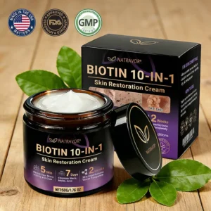 Made and Shipped from USA ✨NATRAVOR® Biotin 10-in-1 Skin Restoration Cream 🍀