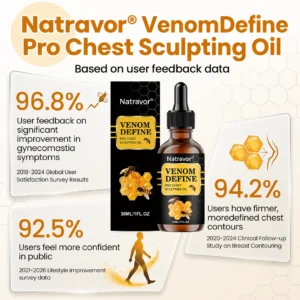 🔥 MEN’S CHEST-CONTOUR UPGRADE💪 Natravor® VenomDefine Pro Chest Sculpting Oil 🐝 Daily Bee Venom Support for a Firmer-Looking, More Defined Chest🔥