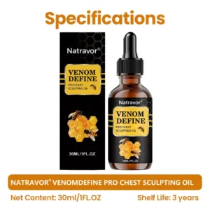 🔥 MEN’S CHEST-CONTOUR UPGRADE💪 Natravor® VenomDefine Pro Chest Sculpting Oil 🐝 Daily Bee Venom Support for a Firmer-Looking, More Defined Chest🔥