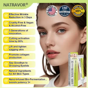 💫NATRAVOR® Skin Tightening & Vita-A Retinol Retinol shot Anti-Wrinkle Firming Tightening cream - Last Day Promotion 70% OFF