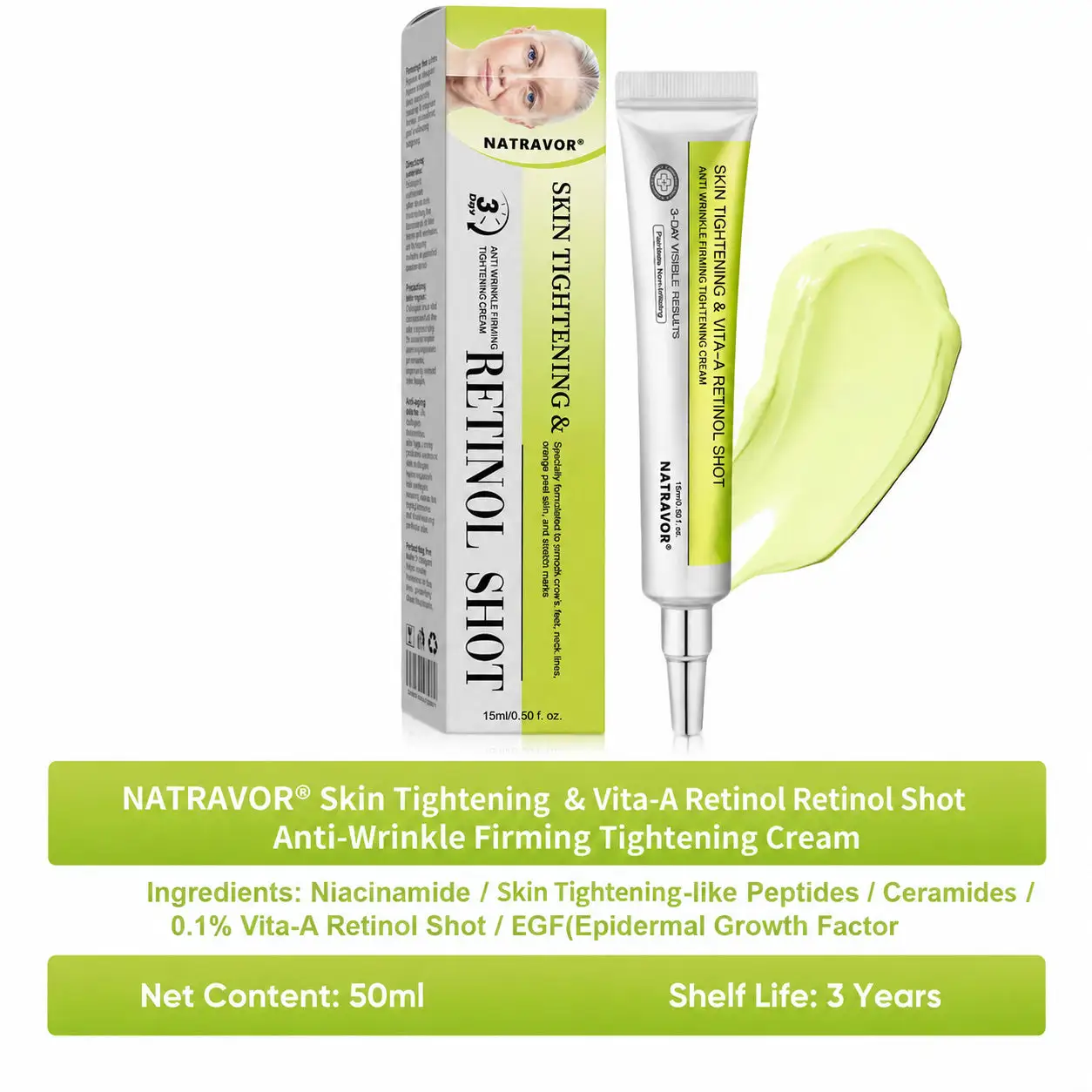 🧠👨⚕️Made and shipped from the USA 💫NATRAVOR® Botox & Vita-A Retinol Shot Wrinkle-Lift Tightening cream - Last Day Promotion 70% OFF