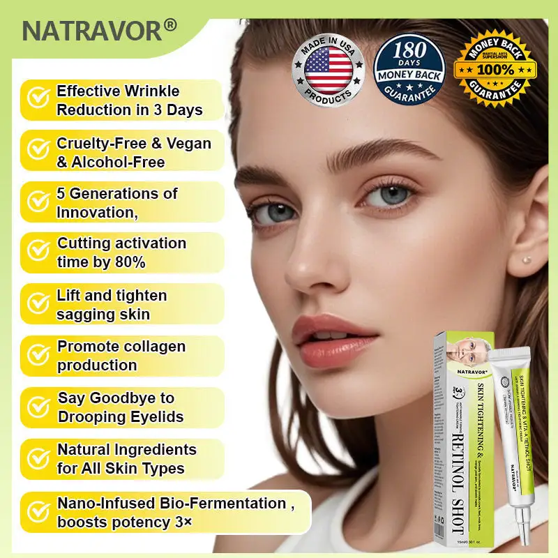 🧠👨⚕️Made and shipped from the USA 💫NATRAVOR® Botox & Vita-A Retinol Shot Wrinkle-Lift Tightening cream - Last Day Promotion 70% OFF