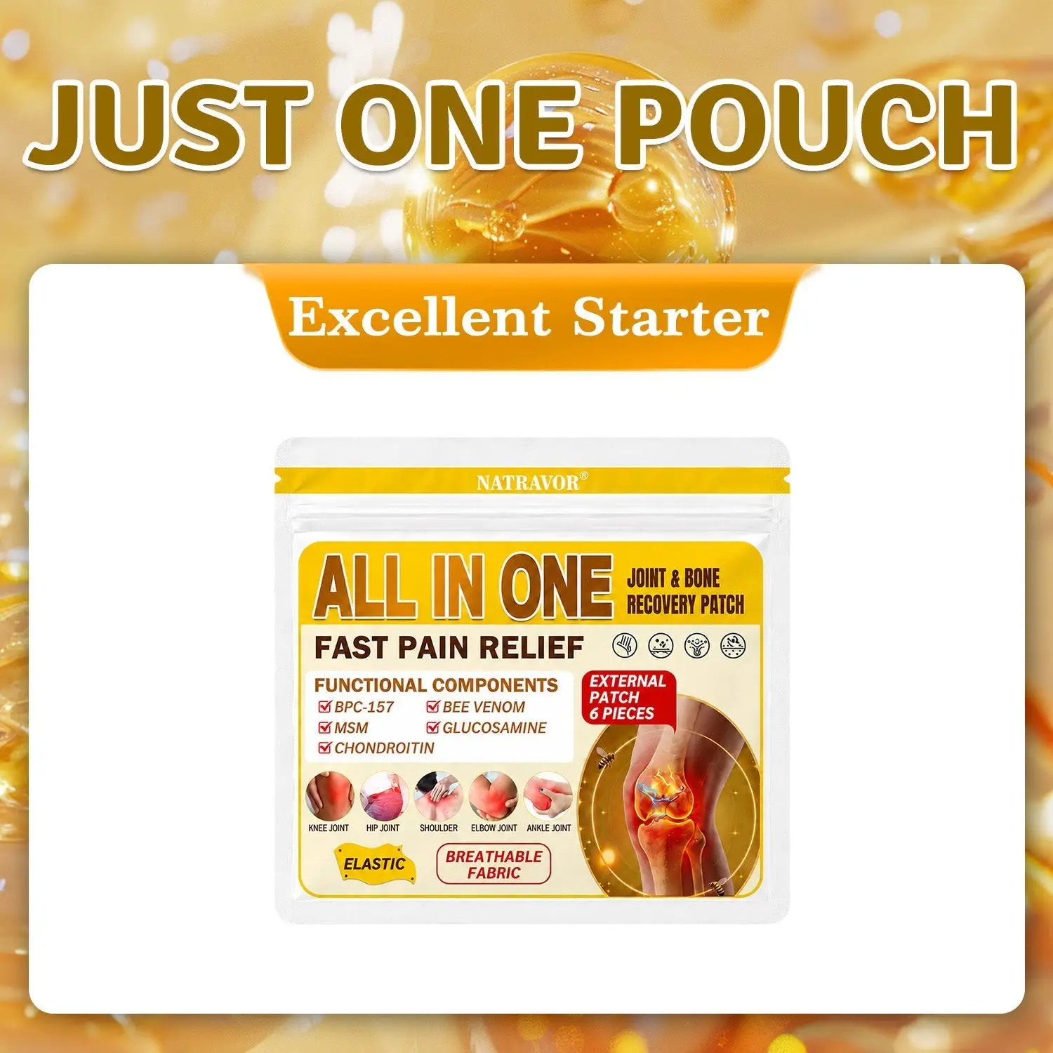 ๐๐๐๐ข๐๐ข๐๐ฅ ๐๐ซ๐๐ง๐ ๐๐ญ๐จ๐ซ๐ | โ
๐ฅ Natravorยฎ Joint Pain Relief Patches โ 40 Mixed Sizes for Knees, Back, Shoulders