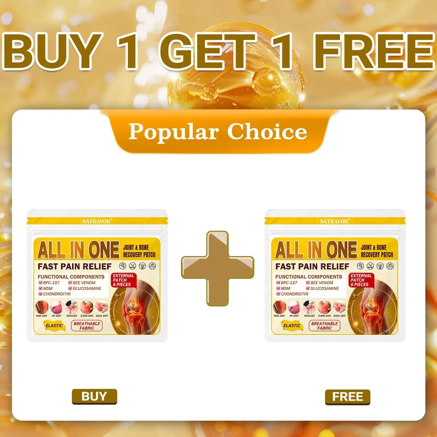๐๐๐๐ข๐๐ข๐๐ฅ ๐๐ซ๐๐ง๐ ๐๐ญ๐จ๐ซ๐ | โ
๐ฅ Natravorยฎ Joint Pain Relief Patches โ 40 Mixed Sizes for Knees, Back, Shoulders