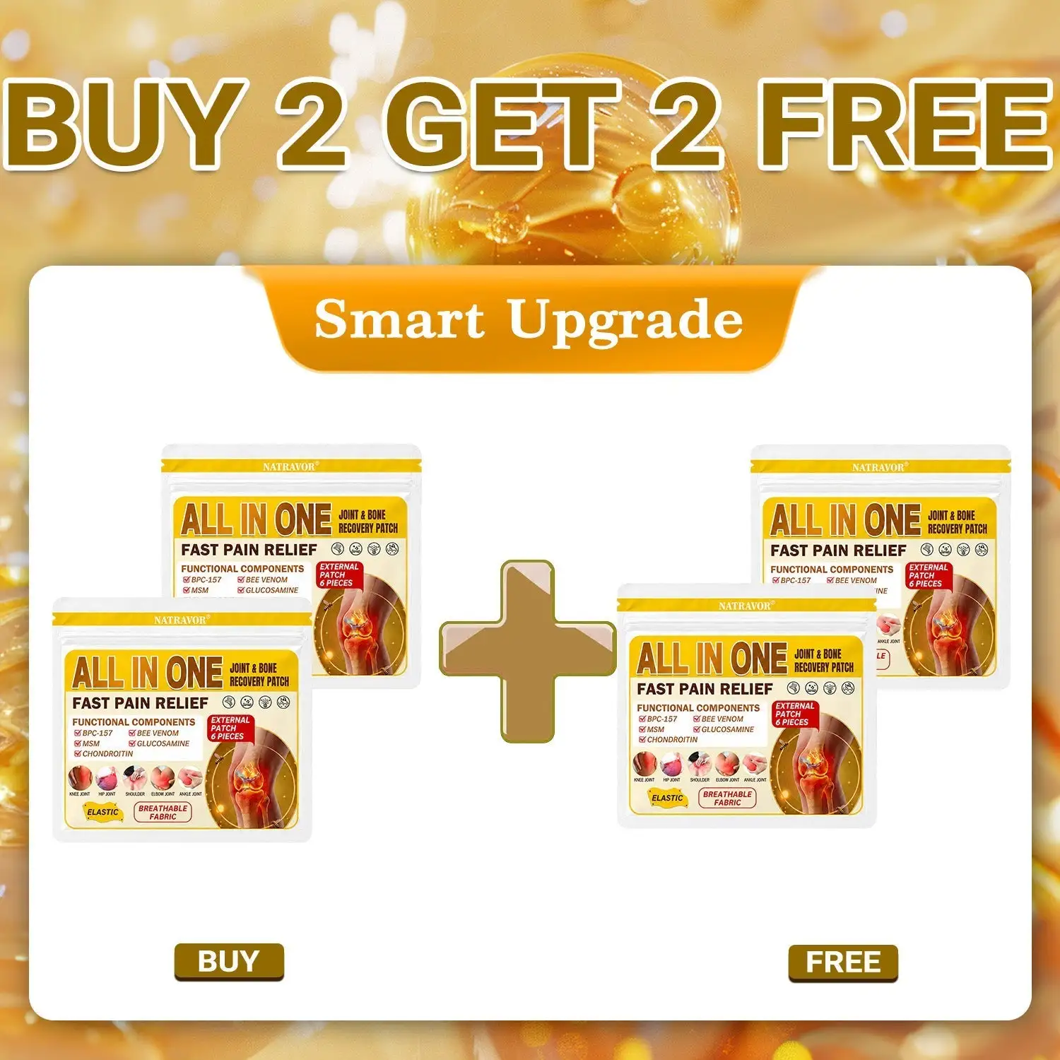 ๐๐๐๐ข๐๐ข๐๐ฅ ๐๐ซ๐๐ง๐ ๐๐ญ๐จ๐ซ๐ | โ
๐ฅ Natravorยฎ Joint Pain Relief Patches โ 40 Mixed Sizes for Knees, Back, Shoulders