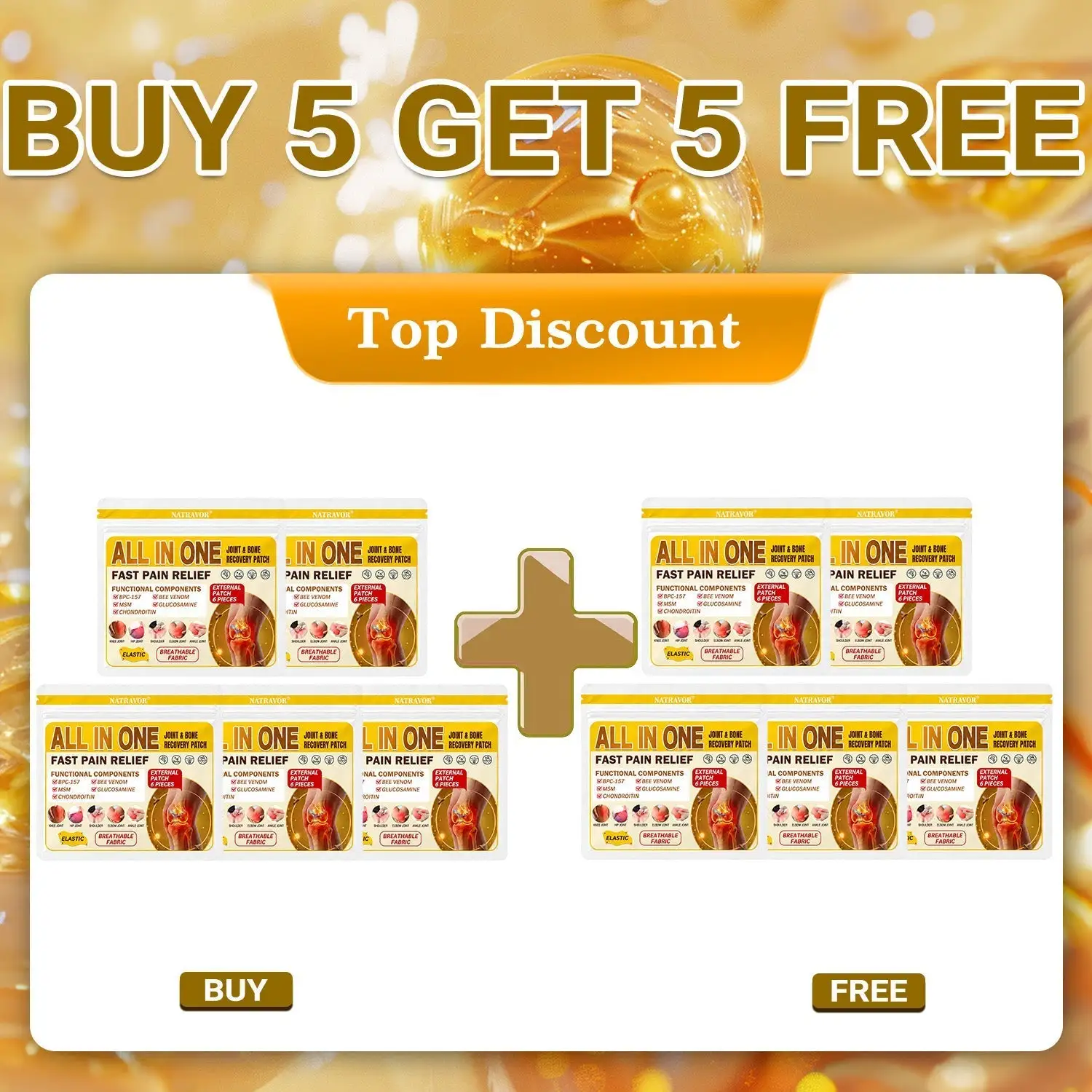 ๐๐๐๐ข๐๐ข๐๐ฅ ๐๐ซ๐๐ง๐ ๐๐ญ๐จ๐ซ๐ | โ
๐ฅ Natravorยฎ Joint Pain Relief Patches โ 40 Mixed Sizes for Knees, Back, Shoulders
