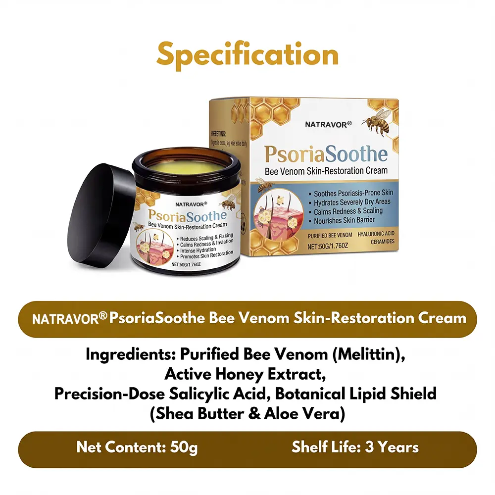 NATRAVOR® PsoriaSoothe Bee Venom Skin-Restoration Cream