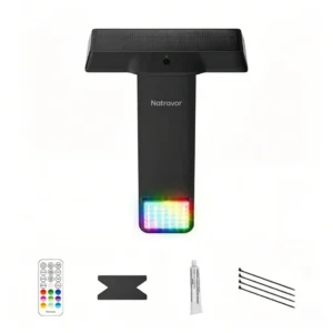 Natravor Solar Pool Light – 20 RGB Colors, IP68 Waterproof, Magnetic Mount