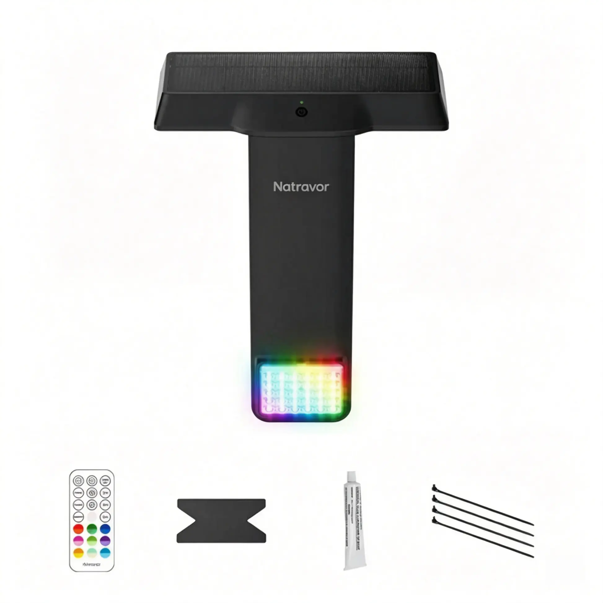 Natravor Solar Pool Light – 20 RGB Colors, IP68 Waterproof, Magnetic Mount