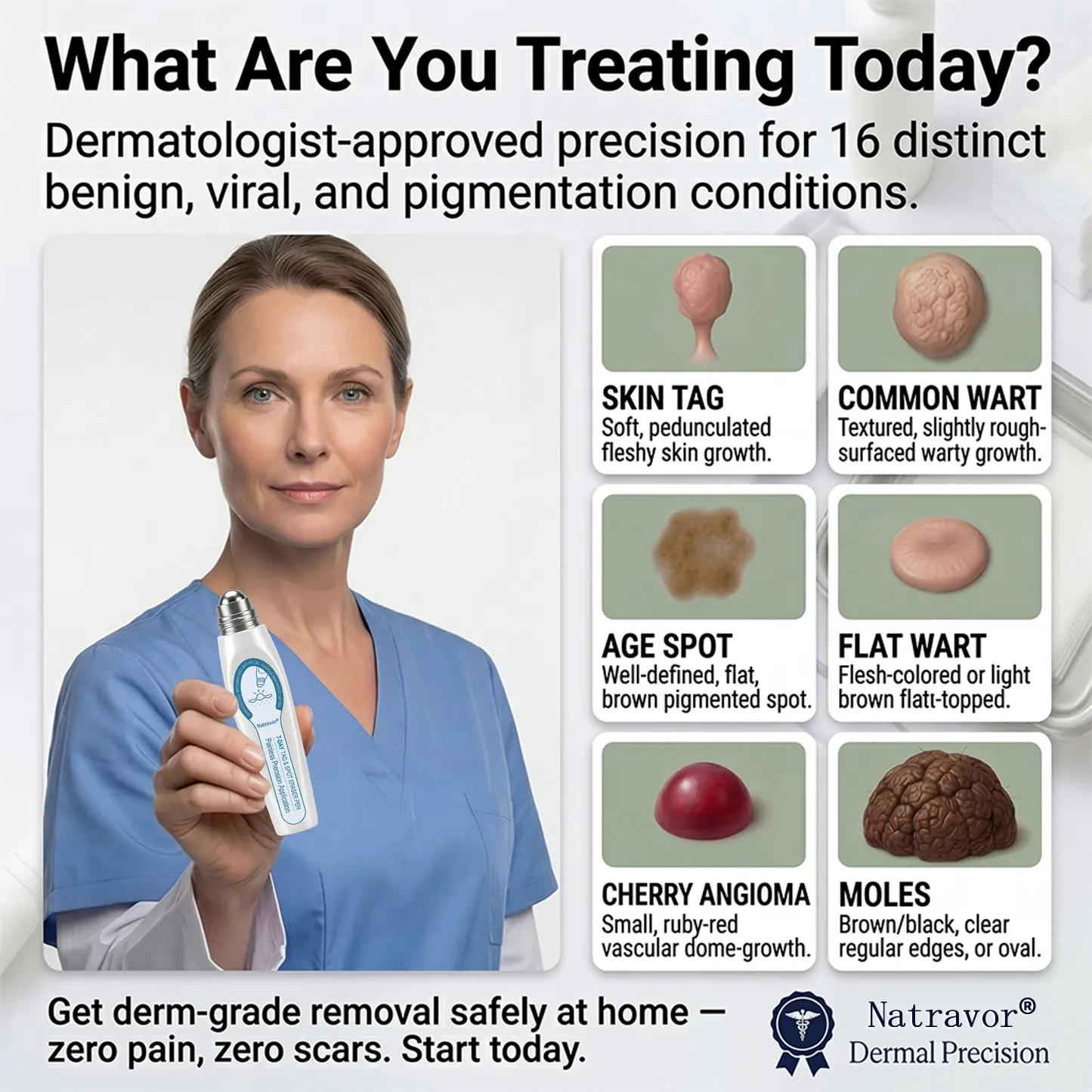 Natravor®Dermatology-Inspired Skin Care System Skin Tag & Spot Appearance Support Pen