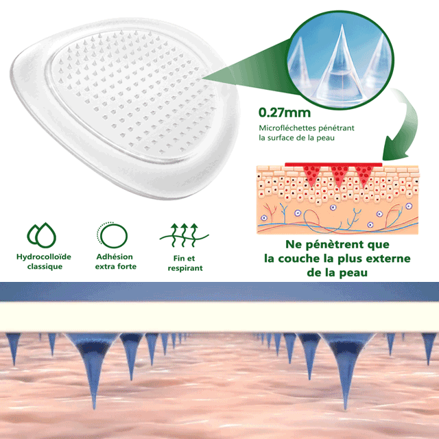 Natravor®
Patch nano à micro-aiguilles avancé 10-en-1 au moringa et à la berbérine